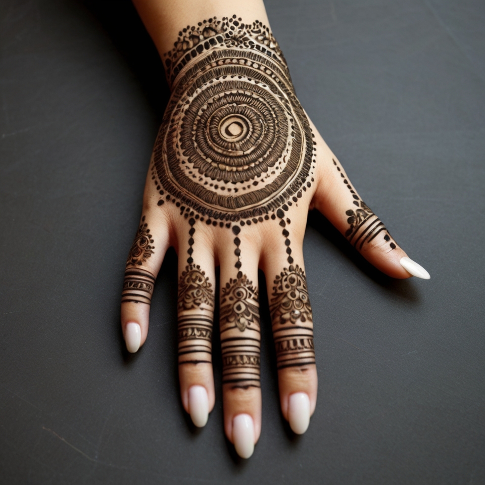 Simple Mehndi Designs for Back Hands